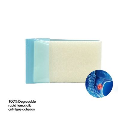 Absorbable hemostatic gauze