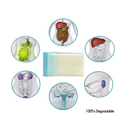Absorbable hemostatic gauze